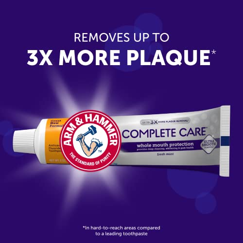 Arm & Hammer Complete Care Toothpaste, Fresh Mint, Whole Mouth Protection, 6.0oz