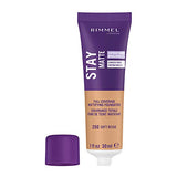 Rimmel Stay Matte Foundation Soft Beige 1 Fluid Ounce Bottle Powder Finish for a Naturally Flawless Look