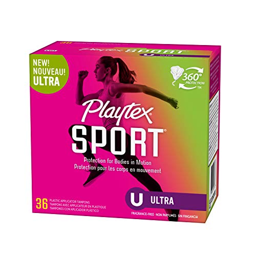 Playtex Sport Tampons, Ultra Absorbency, Fragrance-Free - 36ct