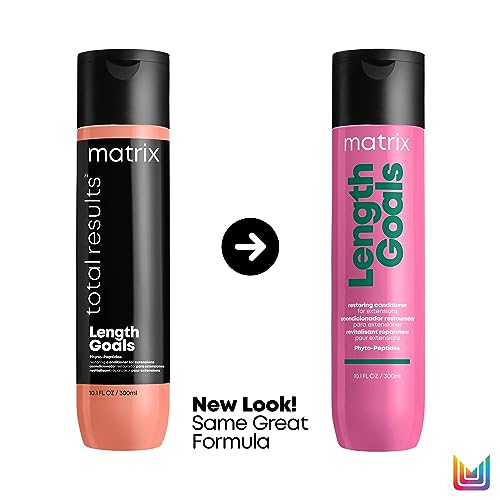 Matrix Length Goals Conditioner For Extensions | Softens & Nourishes Hair | Paraben Free | Detangling |For Hair Extensions & Wigs | Salon Conditioner | Packaging May Vary | 10 Fl. Oz.