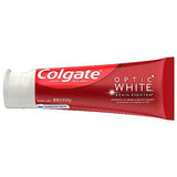 Colgate Optic White Stain Fighter Whitening Toothpaste, Clean Mint Flavor, Safely Removes Surface Stains, Enamel-Safe for Daily Use, Teeth Whitening Toothpaste with Fluoride, 4.2 Oz Tube