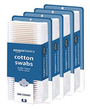 Amazon Basics Cotton Swabs, 500 Count (Previously Solimo)