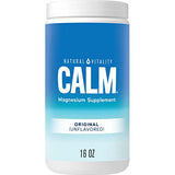 Natural Vitality Calm, Magnesium Citrate Supplement, Anti-Stress Drink Mix Powder - Gluten Free, Vegan, & Non-GMO, Orange, 16 oz