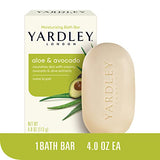 Yardley London Aloe & Avocado Naturally Moisturizing Bath Bar, Botanical Aloe & Avocado, 4 Ounce