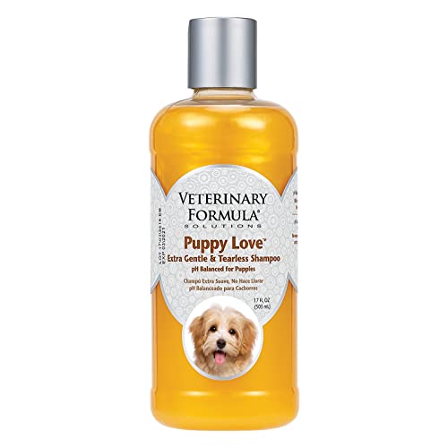 Veterinary Formula Solutions Puppy Love Extra Gentle Tearless Shampoo,17 oz – Safe for Puppies Over 6 Weeks –Puppy Shampoo with Fresh Scent,Long-Lasting Clean – Cleanses Without Drying Delicate Skin