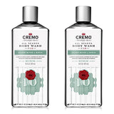 Cremo Rich-Lathering Silver Water & Birch Body Wash, A Revitalizing Combination of Glacier-Fed Streams and White Birch 16 Fl Oz (2-Pack)