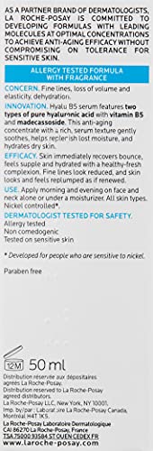 La Roche-Posay Hyalu B5 Pure Hyaluronic Acid Serum for Face, with Vitamin B5, Anti-Aging Serum for Fine Lines and Wrinkles, Hydrating Serum to Plump and Repair Dry Skin, Safe on Sensitive Skin