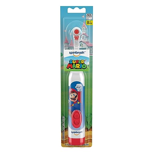 PAW Patrol Kid’s Spinbrush Electric Battery Toothbrush, Soft, 1 ct, Character May Vary