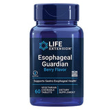 Life Extension Esophageal Guardian - Gastric Discomfort Supplements - Up To 4 Hours of Digestive Comfort & Relief - Berry Flavor, Gluten Free, Non-GMO - Vegetarian Chewable Tablets 60 Count