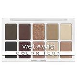 Wet N Wild Color Icon 10-Pan Eyeshadow Makeup Palette, Brown Nude Awakening, Long Lasting, Shimmer, Metallic, Glittery, Matte, Rich Smooth Pigment, Cruelty Free