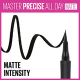 Maybelline Eyestudio Master Precise All Day Waterproof Liquid Eyeliner Makeup, Black, 2 Count