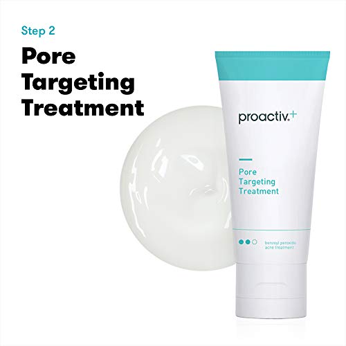 Proactiv+ 3 Step Advanced Skincare Acne Treatment - Benzoyl Peroxide Face Wash, Salicylic Acid Exfoliator for Face And Pore Minimizer - 30 Day Complete Acne Skin Care Kit