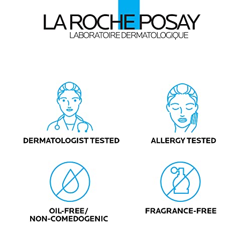 La Roche-Posay Toleriane Dermo Face Cleanser for Face & Eyes, Gentle Face Wash and Makeup Remover, Milky Texture, Fragrance Free, Preservative Free