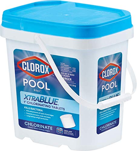 Clorox Pool&Spa 29005CLX XtraBlue 1 Chlorinating Tablets, 5 lb, White