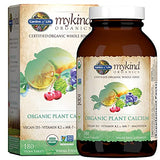 Garden of Life mykind Organics Plant Calcium Supplement Made from Whole Foods with Magnesium, Vitamin D as D3, and Vitamin K as MK7, Gluten-Free - 30 Day Count