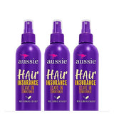 Aussie Leave in Conditioner Spray, with Jojoba & Sea Kelp, Hair Insurance, 8 fl oz, Triple Pack