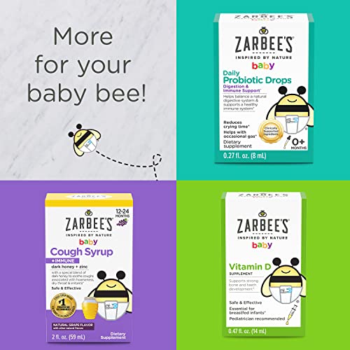 Zarbees Baby Massage Oil, Calming and Soothing with Lavender and Chamomile to Help Sleep, 4oz Bottle