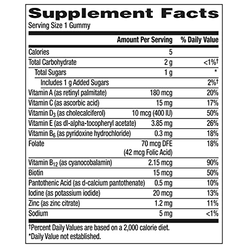 Centrum Kids Multivitamin Gummies, Tropical Punch, Made with Natural Flavors, 110 Count, 110 Day Supply