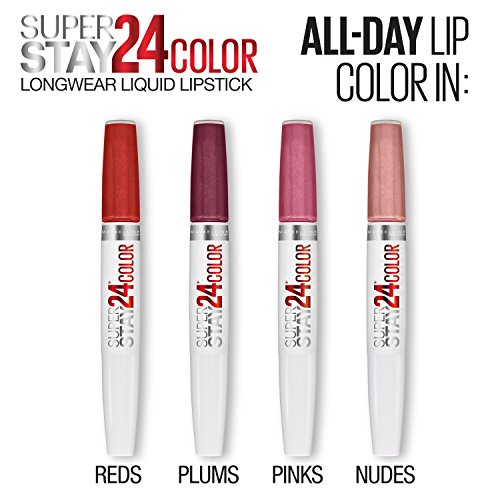 Maybelline New York Super Stay 24, 2-Step Liquid Lipstick Makeup, Long Lasting Highly Pigmented Color with Moisturizing Balm, Blush On, Pink, 1 Count