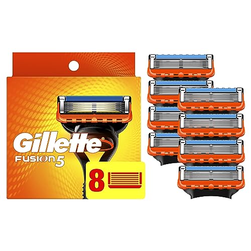 Gillette Fusion5 Razor Refills for Men, 12 Razor Blade Refills