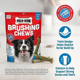 Milk-Bone Fresh Breath Brushing Chews, 18 Large Daily Dental Dog Treats