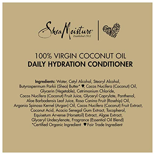 Sheamoisture Daily Hydrating Conditioner For All Hair Types 100% Virgin Coconut Oil Sulfate-Free 13 oz (Packaging May Vary)