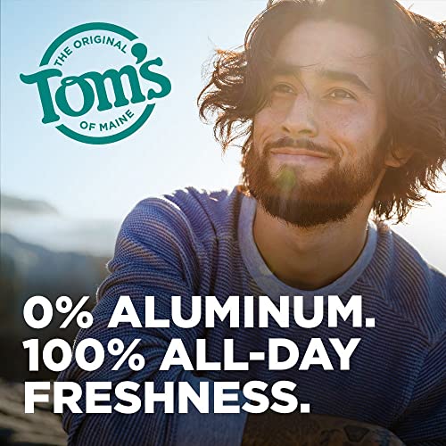 Toms of Maine Complete Protection Aluminum-Free Natural Deodorant for Men, Eucalyptus & Sandalwood, 2.6 OZ