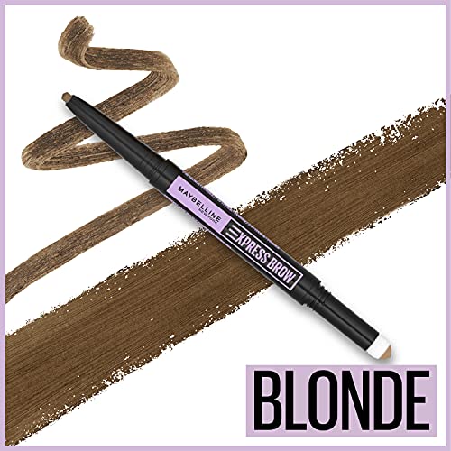 Maybelline New York Express Brow 2-In-1 Pencil and Powder Eyebrow Makeup, Medium Brown, 1 Count