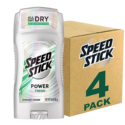 Speed Stick Mens Deodorant, Fresh, 3 Ounce, 4 Pack