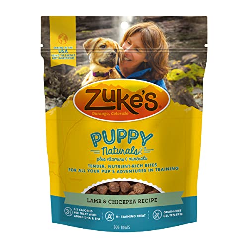 Zuke's Puppy Naturals Puppy Treats Salmon and Chickpea Recipe - 5 Oz Bag