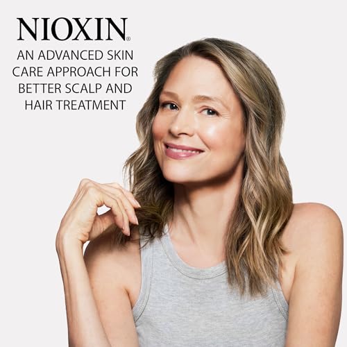 Nioxin System 4 Scalp Therapy Conditioner with Peppermint Oil, Treats Dry Scalp, Provides Moisture Control & Balance, For Color Treated Hair with Progressed Thinning, 33.8 fl oz