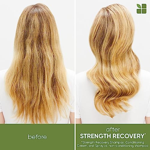 Biolage Strength Recovery Shampoo | Gently Cleanses & Reduces Breakage | For All Damaged & Sensitized Hair | Vegan | Cruelty-Free | Strengthening Shampoo | Infused with Vegan Squalane | 33.8 Fl. Oz