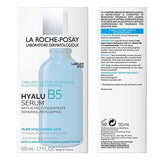 La Roche-Posay Hyalu B5 Pure Hyaluronic Acid Serum for Face, with Vitamin B5, Anti-Aging Serum for Fine Lines and Wrinkles, Hydrating Serum to Plump and Repair Dry Skin, Safe on Sensitive Skin