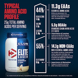 Dymatize Elite Casein Protein Powder, Slow Absorbing with Muscle Building Amino Acids, 100% Micellar Casein, 25g Protein, 5.4g BCAAs & 2.3g Leucine, Helps Overnight Recovery, Rich Chocolate, 4 Pound