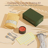 Hearth & Harbor Soy Candle Wax for Candle Making 10 lb Bag, Premium Natural Soy Wax Flakes, 100 Cotton Candle Wicks, 100 Wick Stickers, & 2 Centering Devices