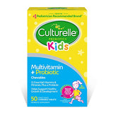 Culturelle Kids Complete Chewable Multivitamin + Probiotic For Kids, Ages 3+, 50 Count, Digestive Health, Oral Health & Immune Support - With 11 Vitamins & Minerals, including Vitamin C, D3 & Zinc