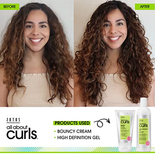 All About Curls High Definition Gel | Crunchless Ultra Hold | Define, Moisturize, De-Frizz | All Curly Hair Types | Vegan & Cruelty Free | Sulfate Free | 15 Fl Oz