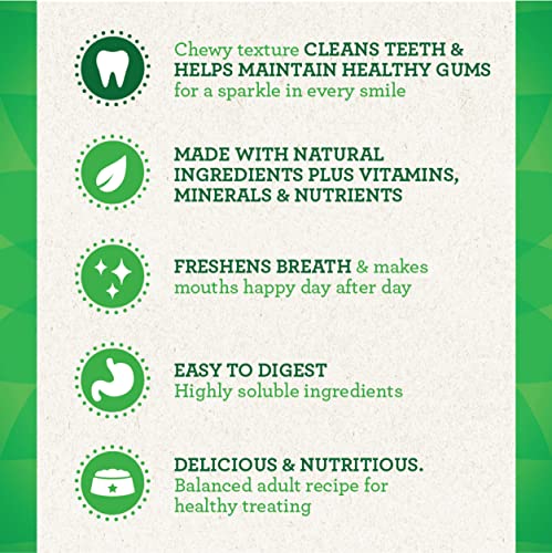 GREENIES Original Large Natural Dog Dental Care Chews Oral Health Dog Treats, 6 oz. Pack (4 Treats)