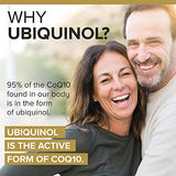 Qunol Ubiquinol CoQ10 200mg Softgels, Powerful Antioxidant for Heart and Vascular Health, Essential for Energy Production, Natural Supplement Active Form of CoQ10, 120ct Softgels