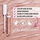 wet n wild Mega Slicks Lip Gloss | Long Lasting | Hyaluronic Acid | High Shine | Champagne Please