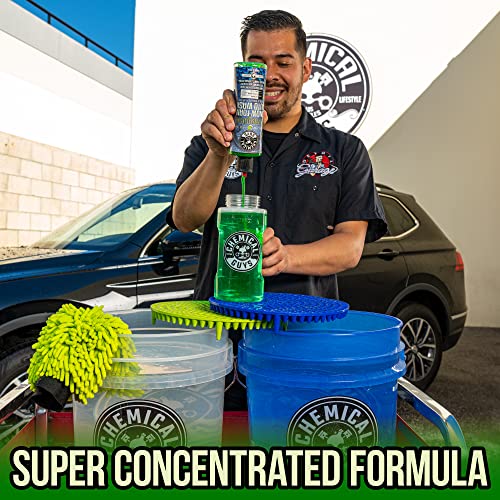 Chemical Guys CWS 110 Honeydew Snow Foam Car Wash Soap (Works with Foam Cannons, Guns or Bucket Washes) Safe for Trucks, Motorcycles, RVs & More, 128 fl oz (1 Gallon), Honeydew Scent