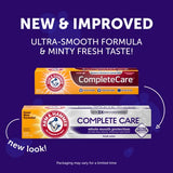 Arm & Hammer Complete Care Toothpaste, Fresh Mint, Whole Mouth Protection, 6.0oz