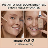 L’Oréal Paris True Match Nude Hyaluronic Tinted Serum Foundation with 1% Hyaluronic acid, Very Light 0.5-2, 1 fl. oz.