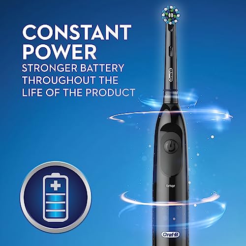 Oral B Pro 100 CrossAction, Battery Powered Electric Toothbrush, Black