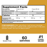 Qunol Liquid CoQ10 100mg, Superior Absorption Natural Supplement Form of Coenzyme Q10, Antioxidant for Heart Health, Orange Pineapple Flavored, 60 Servings, 20.3 oz Bottle