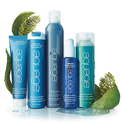 AQUAGE Uplifting Foam, Weightless Volume Building Styling Product, Hair Remains Extra Soft Yet Pliable, Delivers Natural Looking Hair Full of Body and Bounce, 8 Oz