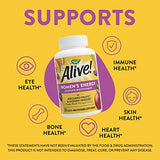 Natures Way Alive! Multivitamin Energy Tablets for Women, B-Vitamin Complex, Supports Cellular Energy, 130 Tablets