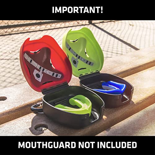 Shock Doctor Ventilated Mouth Guard Case, Universal Storage for Adult & Youth Sizes, Trans Pink