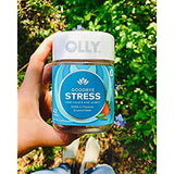 OLLY Goodbye Stress Gummy, GABA, L-Theanine, Lemon Balm, Stress Relief Supplement, Berry - 60 Count