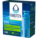 Brita Elite Water Filter Replacements for Pitchers and Dispensers, Reduces 99% of Lead from Tap Water, Lasts 6 Months, 2 Count